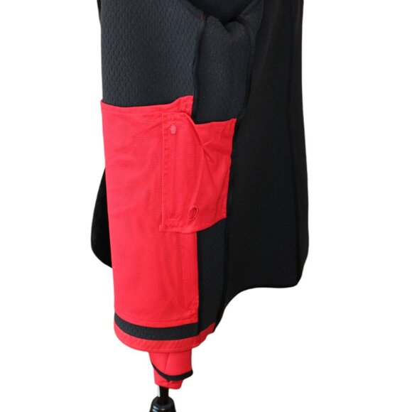 Nike Therma-Fit CANADA Jacket Medium Thumbholes Red Zipper Front Pockets d224 - Picture 10 of 11